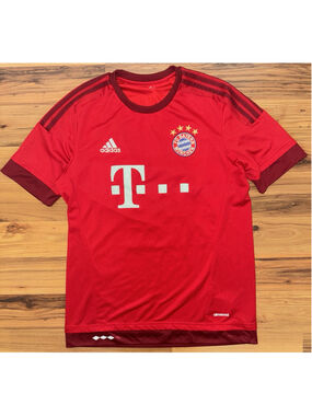 FC Bayern Munchen 2015/16 Muller #25 Adidas Soccer Jersey Home Kit Medium S14294